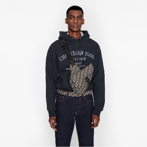 Dior Essentials SADDLE Bumbag Beige and Black Dior Oblique Jacquard - Picture 9 of 17